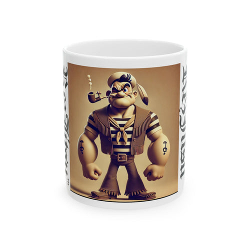 Native Popeye Ceramic Mug, (11oz, 15oz)