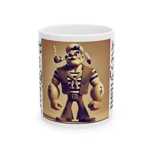 Native Popeye Ceramic Mug, (11oz, 15oz)