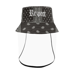 Rezpect Bucket Hat with Attachable Face Shield