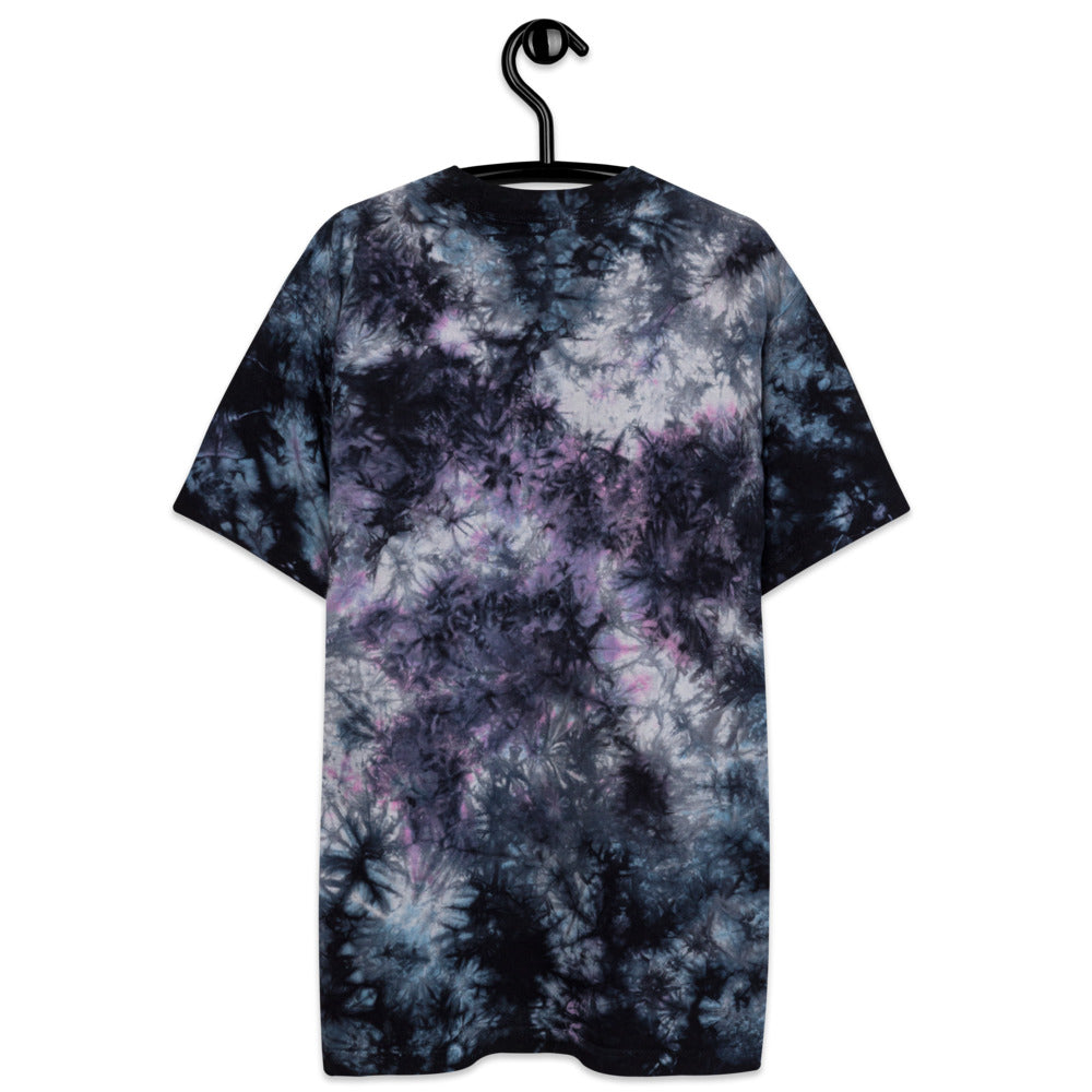 Love or Death Embroidered Oversized tie-dye t-shirt